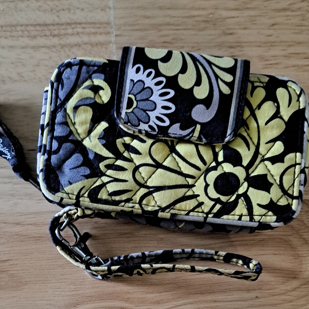 Vera Bradley Floral Wristlet with Strap